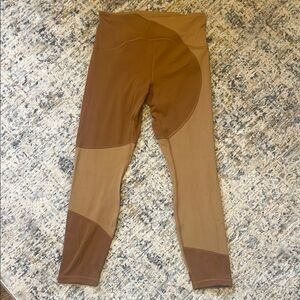 Lululemon Brown Colorblock Leggings